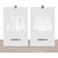 美美的白色壓紋質感顯瘦短褲 S-L_4