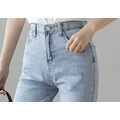 大推◎ 本季必買新款高腰超顯瘦小直筒小開岔九分褲 S-XL_4