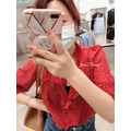 實拍◆自留推薦 韓國ins仙女又可愛的碎花雪紡上衣_6
