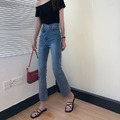 韓系小姐姐最愛高腰微喇叭牛仔長褲 S-XL_3