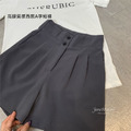 韓系簡約高腰顯瘦西裝短褲 2color S-L_3