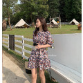 NEW韓國同款碎花收腰度假短洋 2color S-L_8