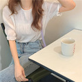 仙女款氣質壓褶雪紡上衣 4color_6