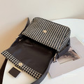 超火復古千鳥格單肩包 F_4