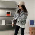 韓系簡約假兩件刷毛衛衣 2color_8