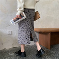 顯瘦高腰豹紋針織半身裙 3color_7
