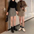 自留款☆經典時髦千鳥格針織短裙 2color_7