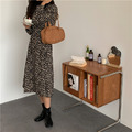 超美 氣質豹紋顯瘦雪紡長洋 2color_4