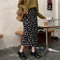 顯瘦高腰豹紋針織半身裙 3color_3