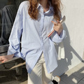 清新ins純色襯衫+披肩 3color_9