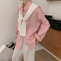 清新ins純色襯衫+披肩 3color_2