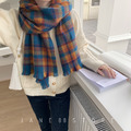 經典格紋保暖圍巾 5color