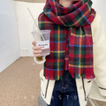 經典格紋保暖圍巾 5color_14