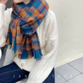 經典格紋保暖圍巾 5color_5