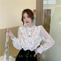 宮廷風蕾絲鏤空襯衫 2color_8