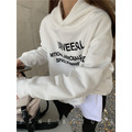 休閒感字母加絨連帽衛衣 3color_12