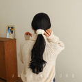 正韓 超可愛毛毛髮圈 7color