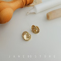 正韓 簡約百搭時髦耳環_3