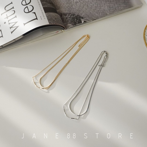 正韓 最美微笑弧度頸鍊項鍊 2color