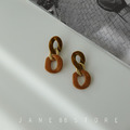 正韓 質感絨面耳環 3color_3