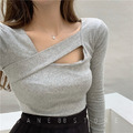 NEW挖空性感設計純色上衣 4color_16