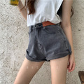 ☆本季必帶☆韓國同款激瘦標籤A字牛仔短褲!!_9