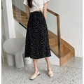 清新皺褶感點點長裙2color_7