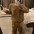 加絨加厚仙女暖暖褲居家服睡衣_12