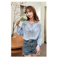 木耳邊甜美襯衫S-L_5