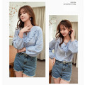 木耳邊甜美襯衫S-L_1