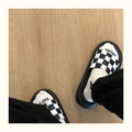 經典黑白格子厚底居家拖鞋_8