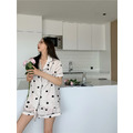 短袖親膚舒適波點整套家居服_11