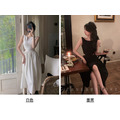 氣質復古露腰優雅洋裝2色_3