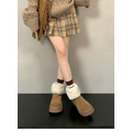 B139-Freeters翻領毛絨絨面厚底短靴 底高6.5cm_7