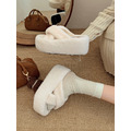 S223-Freeters交叉毛絨可愛厚底拖鞋 底高7cm_8
