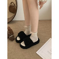 S224-Freeters情侶毛毛可愛平底拖鞋 底高3.5cm_1