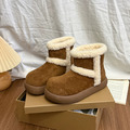B144-Freeters羊羔毛防水保暖短雪靴 底高4cm_10