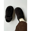 S228-Freeters羊羔毛兩穿厚底勃肯拖鞋 底高2+4cm_3