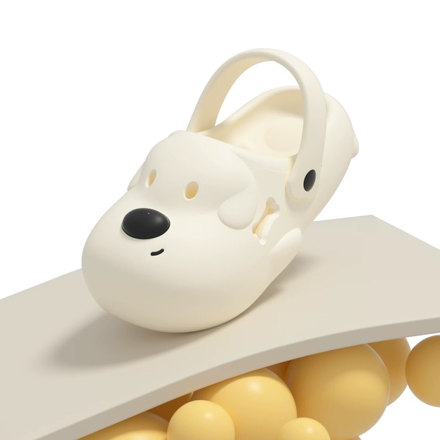 S231-Freeters得意小狗可愛情侶洞洞拖鞋 底高4.5cm