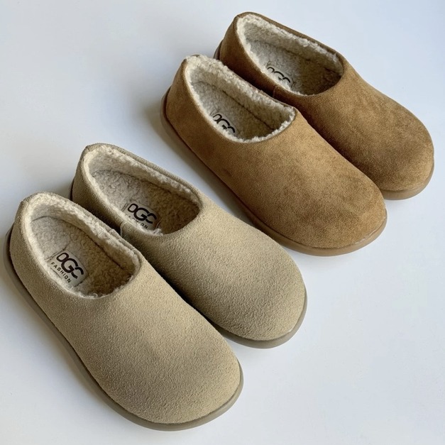 S232-Freeters小土豆全包加絨勃肯拖鞋 底高2cm