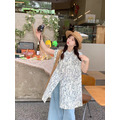 C533-Freeters甜美圓領碎花中長版襯衫_7