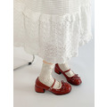 H127-Freeters蕾絲花邊蝴蝶結瑪莉珍跟鞋 底高4.5cm_8