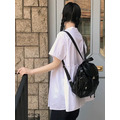 C546-Freeters圓領收腰裙擺短袖襯衫_1