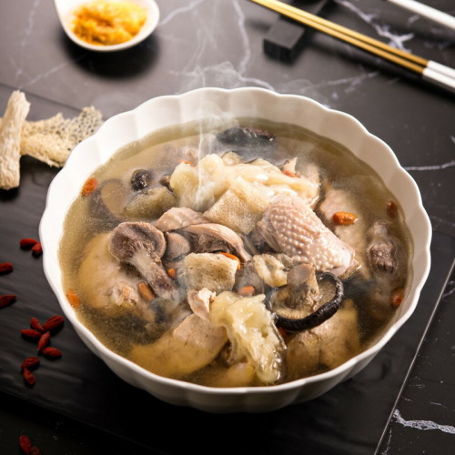 【樂陶】肆韻滋補雞湯_雞肉(紅羽土雞肉.花膠.竹笙.香菇.干貝.枸杞)600g