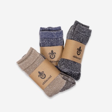 oldscout® 美麗諾羊毛混紡戶外登山襪・3色