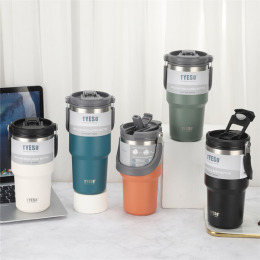 TYESO不鏽鋼提把冰霸保溫杯