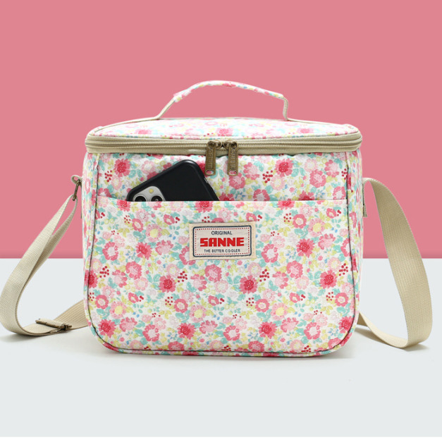 多功能保鮮保冰便當袋-碎花款(7.5/11L)