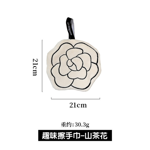 趣味擦手巾-山茶花