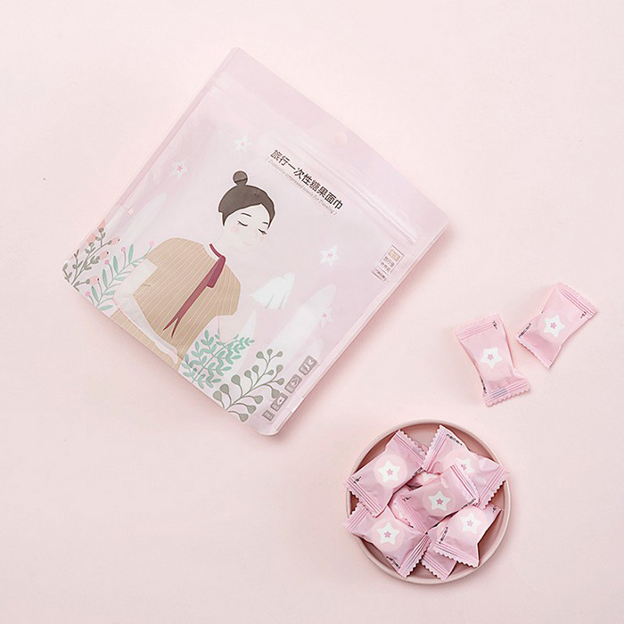 攜帶式糖果壓縮毛巾(50枚入)