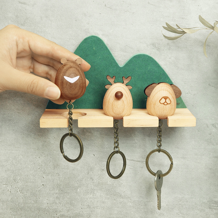 福氣動物鑰匙掛架